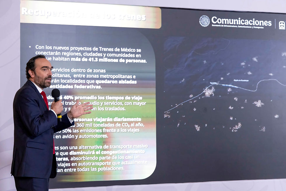 Reducirán trenes de pasajeros hasta 40 por ciento en tiempos de viaje