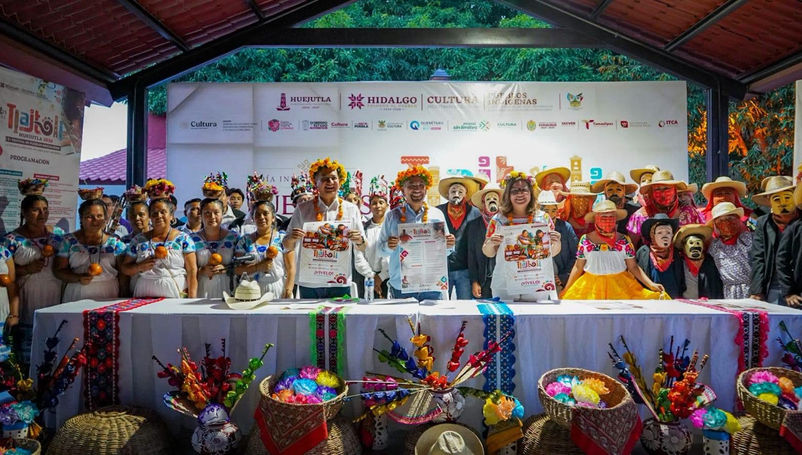 Presentan el Festival de Pueblos Originarios Tlajtoli en Huejutla