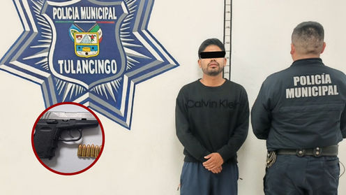 Detienen a un hombre armado en Tulancingo
