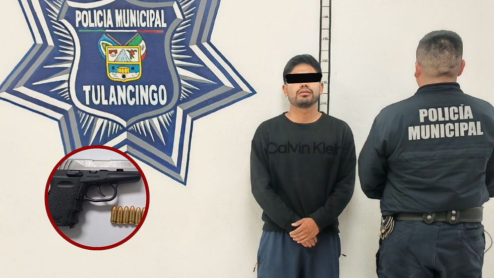 Detienen a un hombre armado en Tulancingo