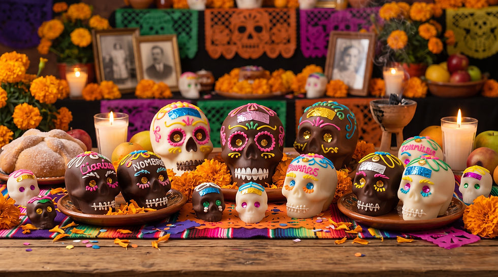 Organizan curso de Calaveritas de Chocolate en Mineral del Monte