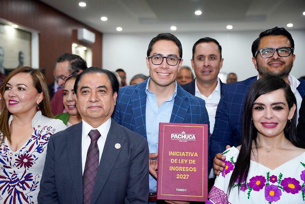 Entrega Jorge Reyes la Ley de Ingresos de Pachuca para el 2027