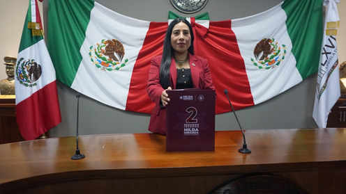 Rinde informe Hilda Miranda en el Congreso de Hidalgo con 86 iniciativas