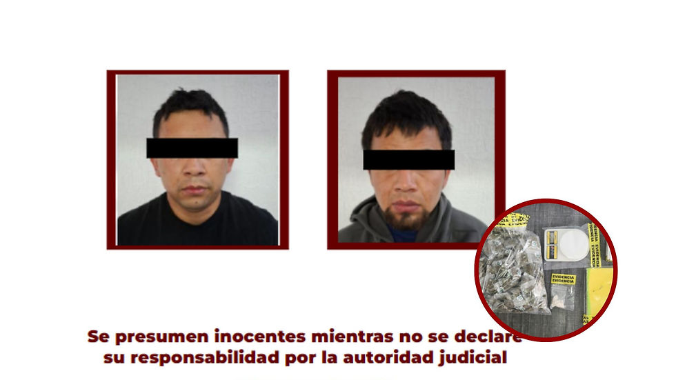 Detiene la PGJEH a dos hombres con narcóticos en Atitalaquia