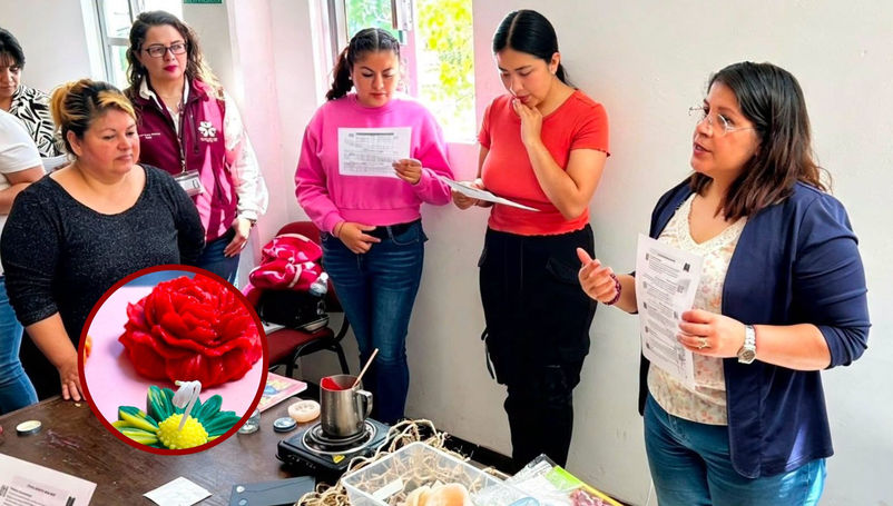 Imparten curso de elaboración de velas para impulsar el emprendimiento en Zapotlán