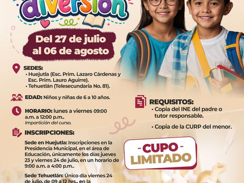 Curso de Verano Educando con Diversión en Huejutla