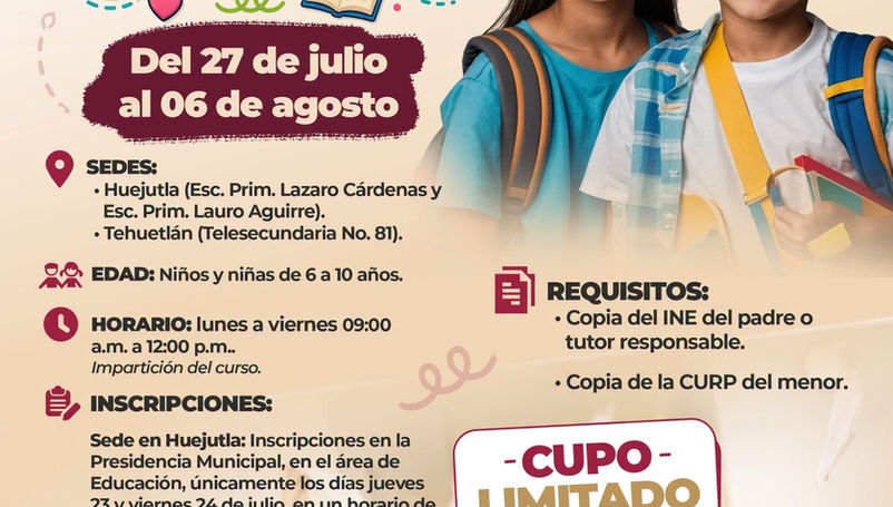 Curso de Verano Educando con Diversi贸n en Huejutla