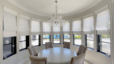 Roman Shades Dining Room