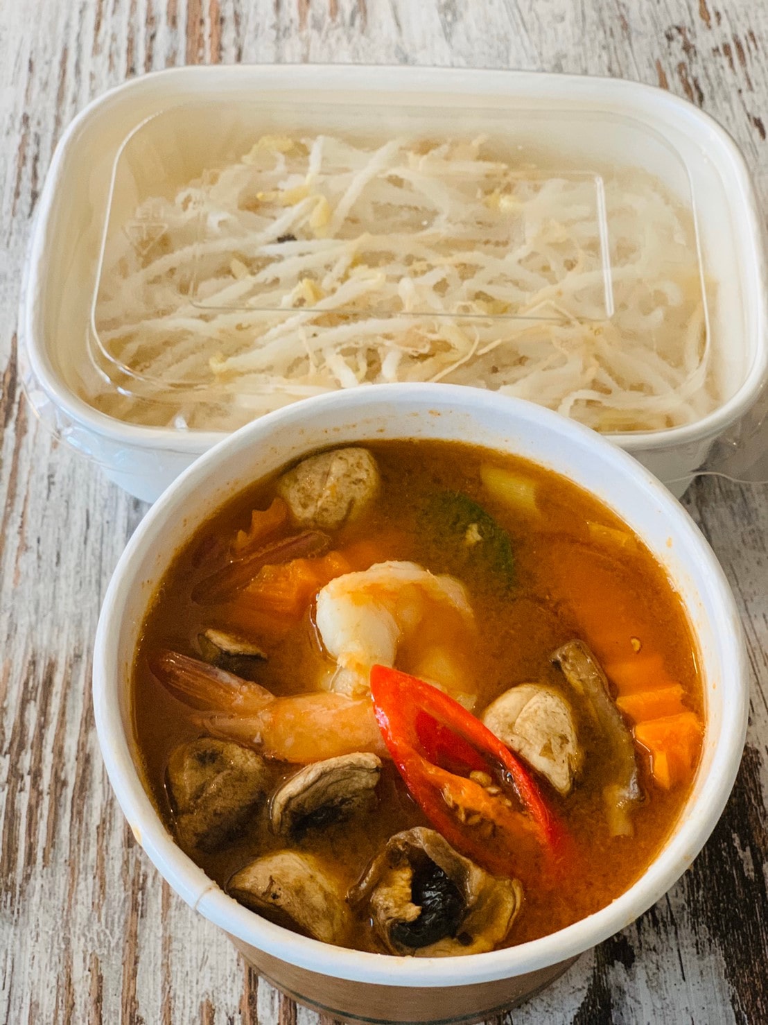 Arranged Food and Objects