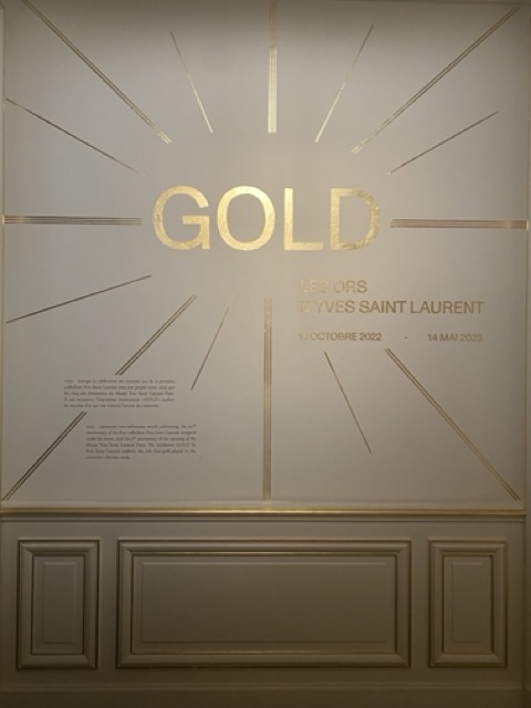 YSL GOLD Exhibition Title