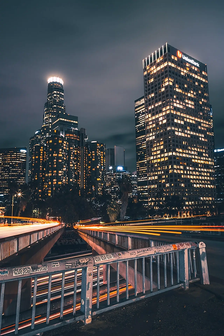 The downtown skyline of Los Angeles, home of A & G Internet Services.