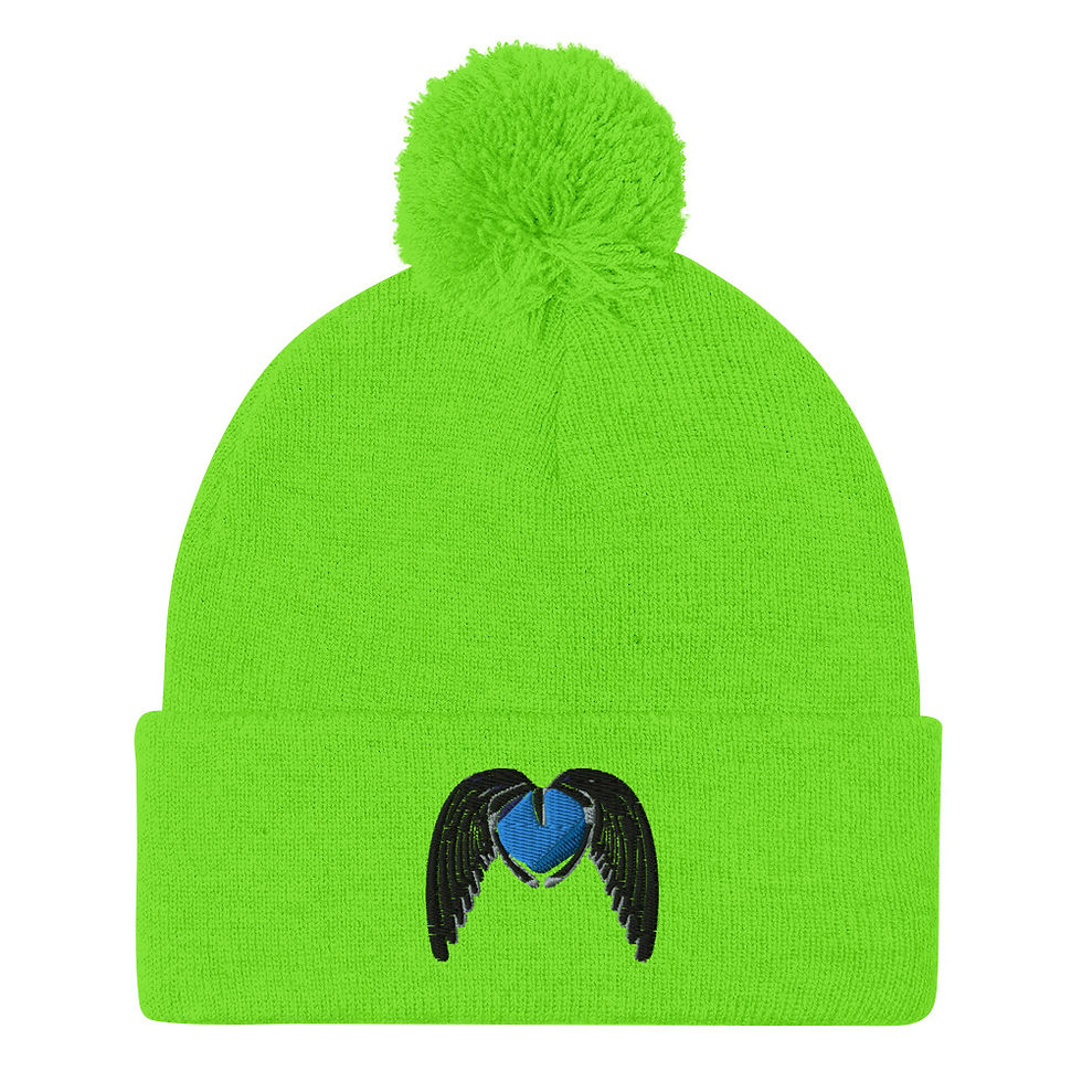 Thumbnail: Angel Face Pom-Pom Beanie