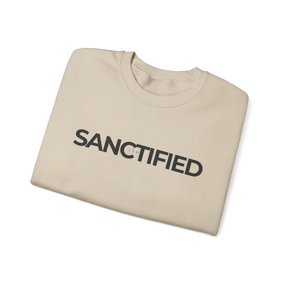 Thumbnail: Christian Crewneck Sweatshirt: "Declared Holy; Still In Process."