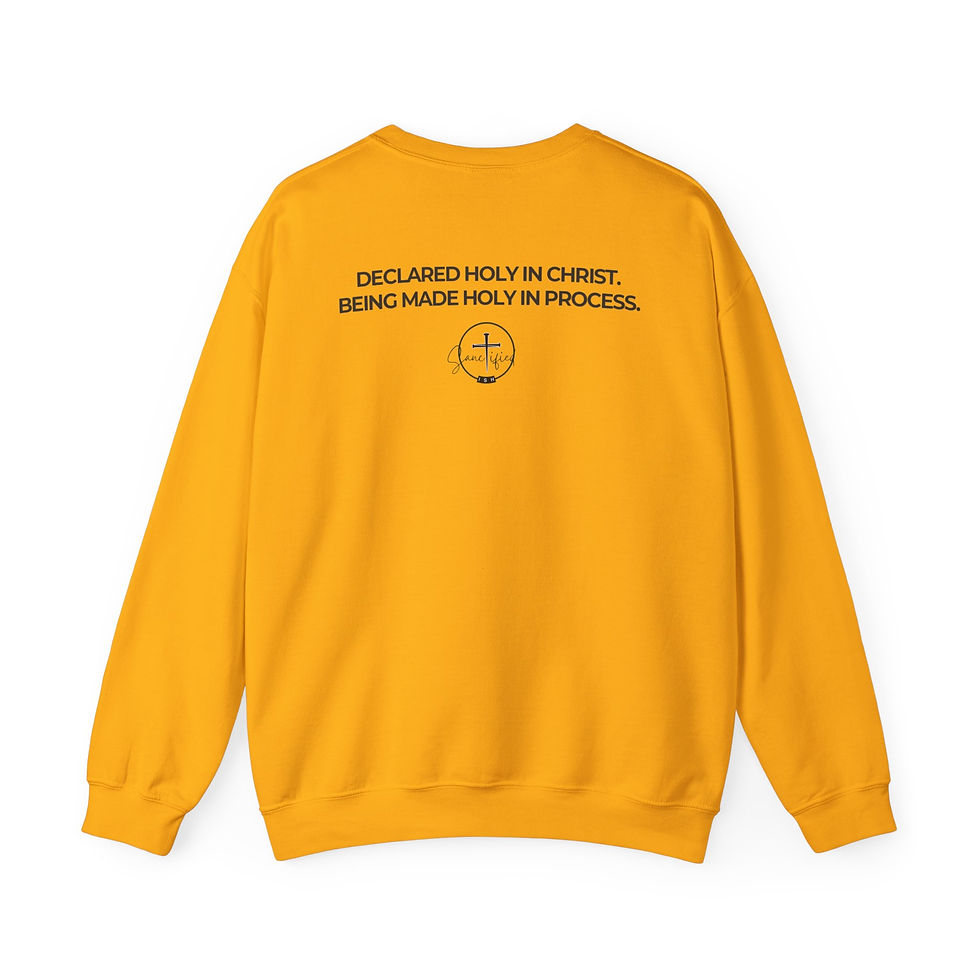Thumbnail: Christian Crewneck Sweatshirt: "Declared Holy; Still In Process."