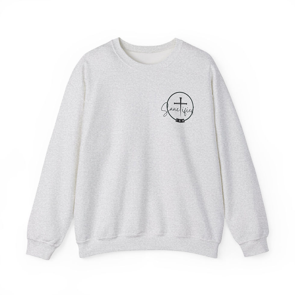 Thumbnail: Christian Crewneck Sweatshirt: “Walking with Jesus - Even though I stumble.” 