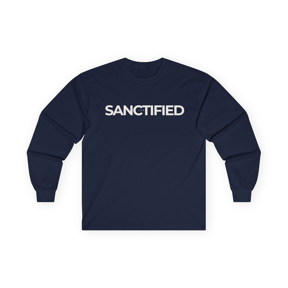 Thumbnail: Christian Long-Sleeve Tee: "Declared Holy; Still In Process."