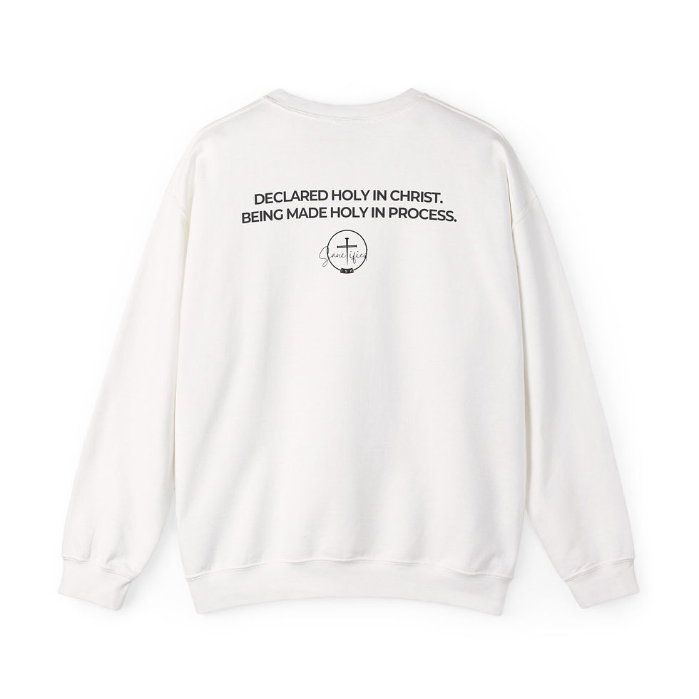 Thumbnail: Christian Crewneck Sweatshirt: "Declared Holy; Still In Process."
