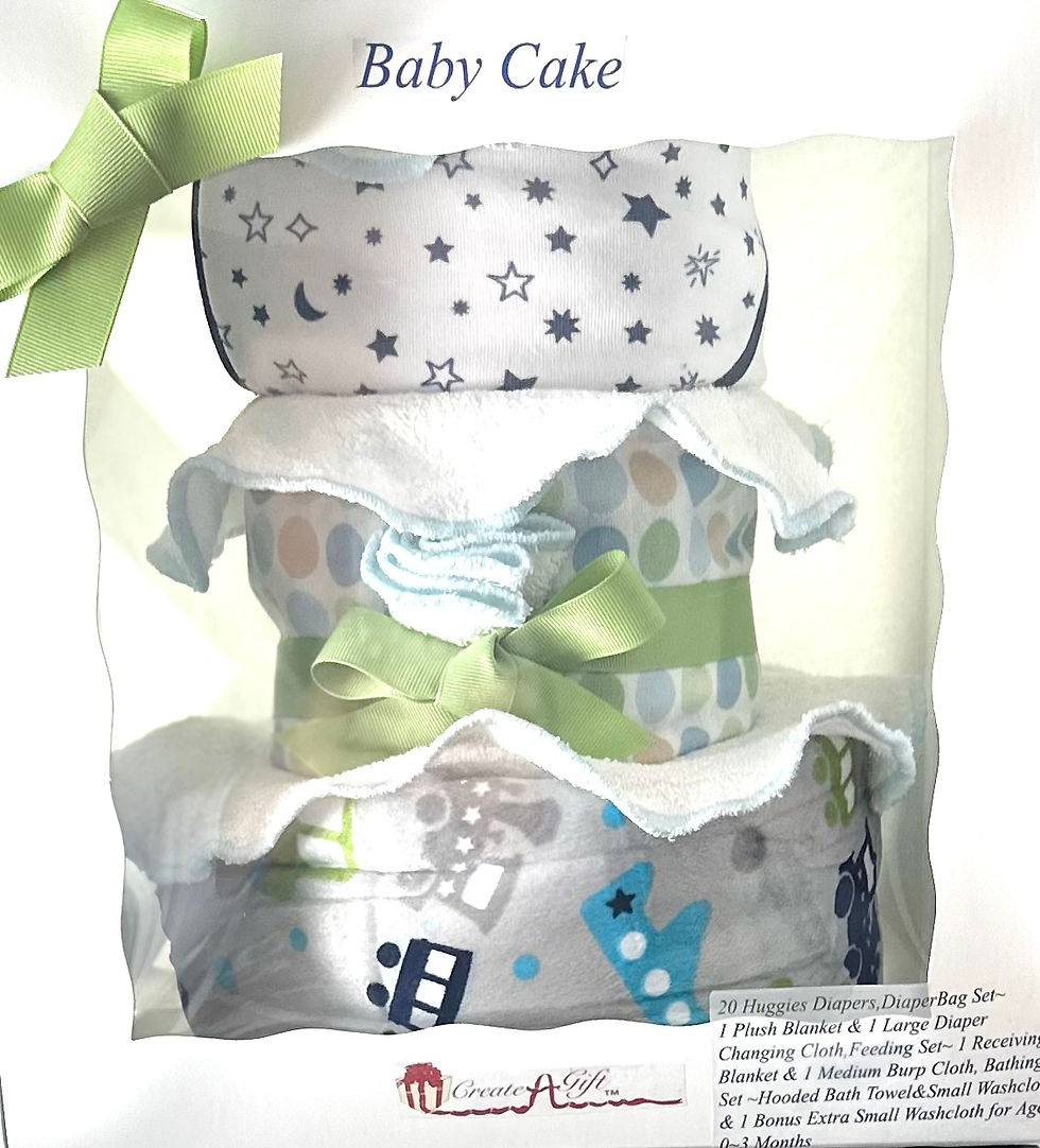 3 Tier Hustle Bustle Baby Cake