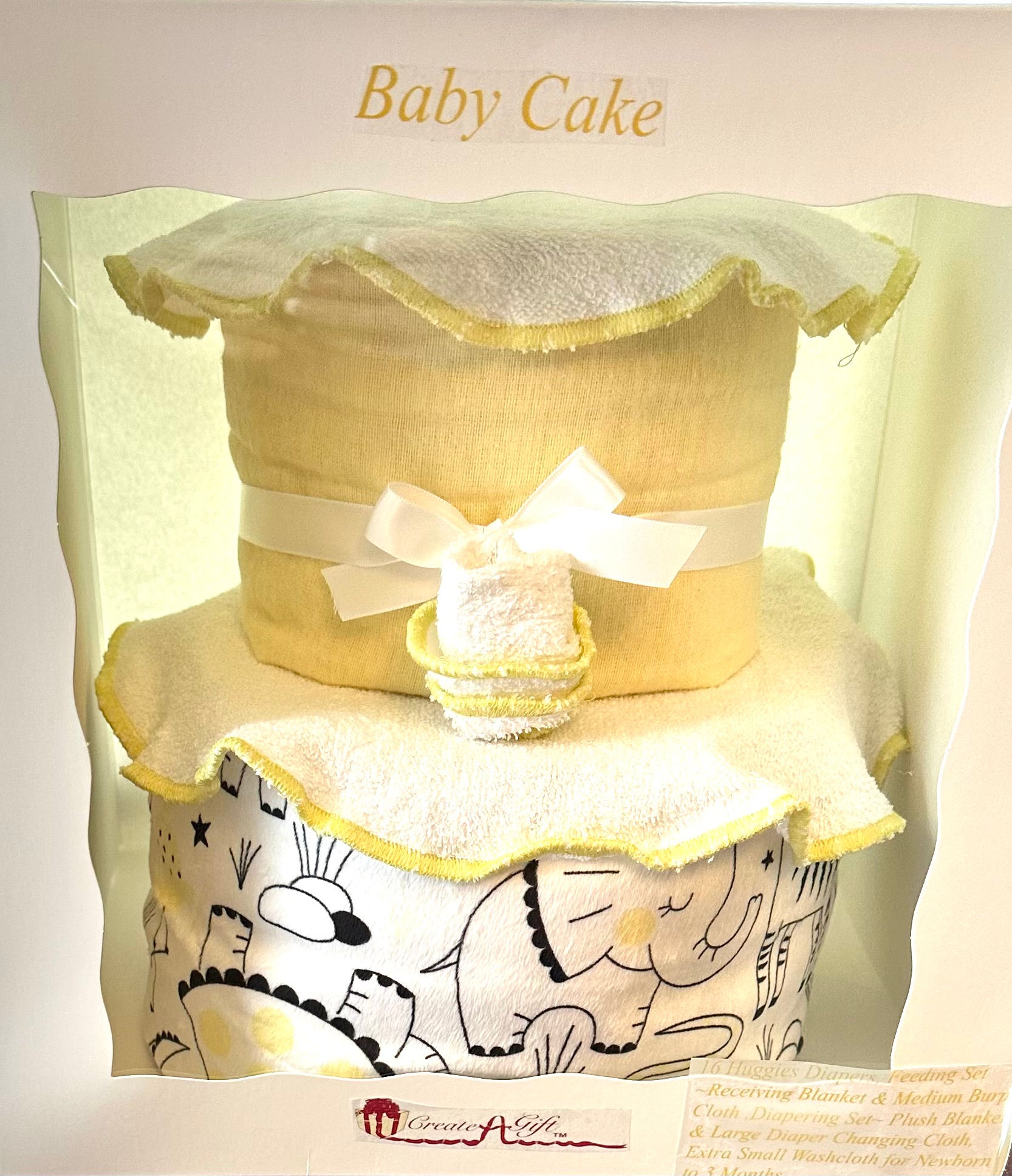 2 Tier Safari Fun Baby Cake