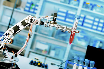 Robotic arm in laboratory