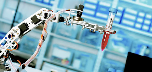 Robotic arm in laboratory