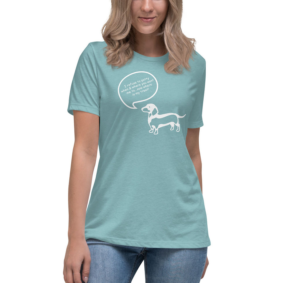 Thumbnail: Stubborn Dog 2 Women's Relaxed T-Shirt copy
