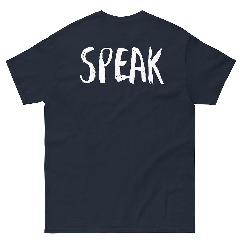 Thumbnail: "SPEAK" with Cross on Front Unisex classic tee copy