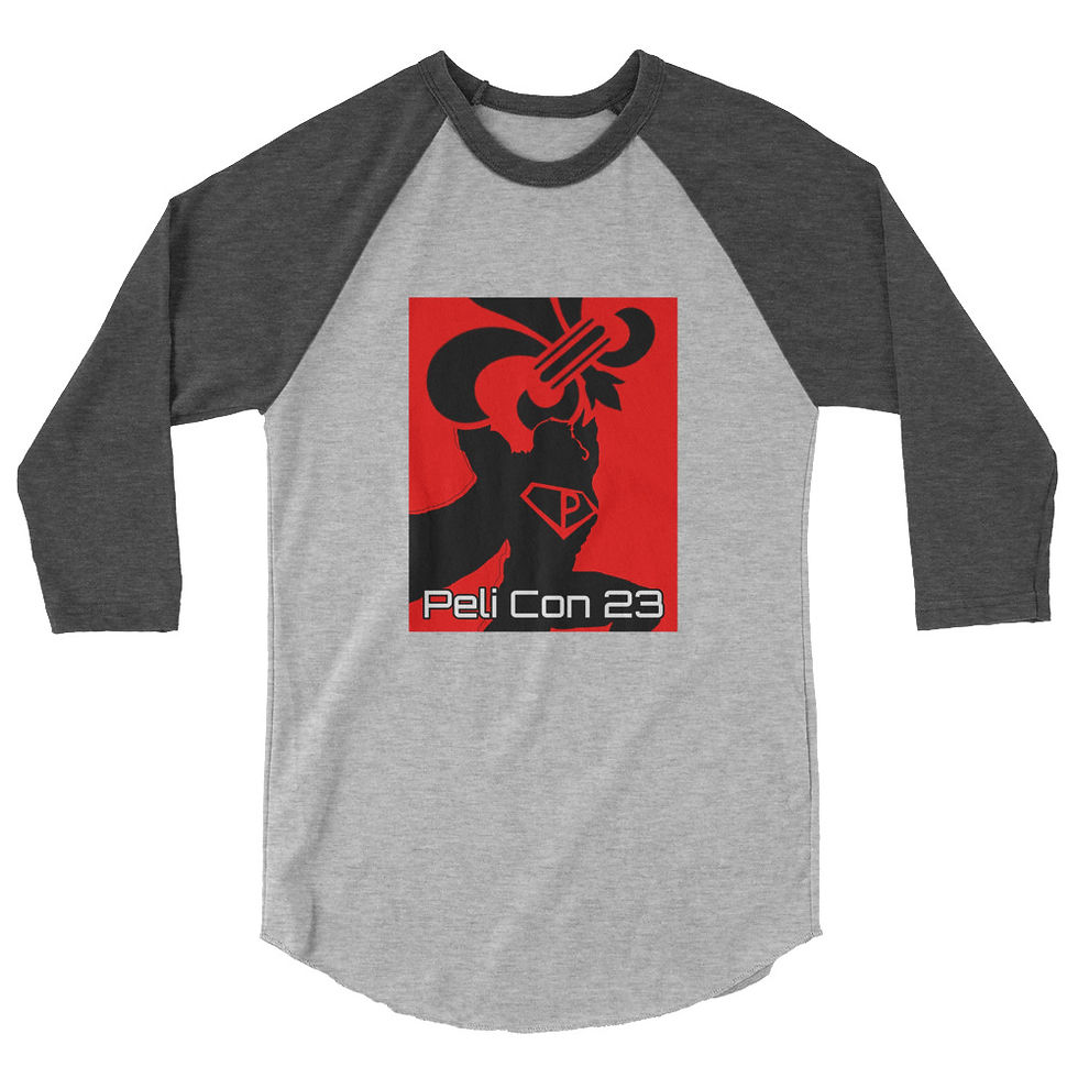 Thumbnail: Peli Con 23 with Fleur-De-Lis 3/4 sleeve raglan shirt
