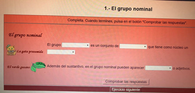 Lenguaje Unidad 2: El grupo nominal.