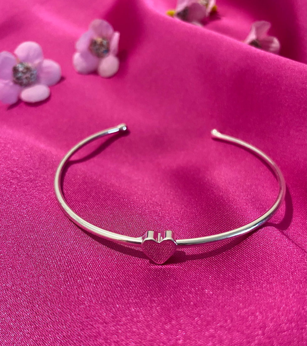 Miniatura: BRACELETE HEART - BANHO PRATA 925