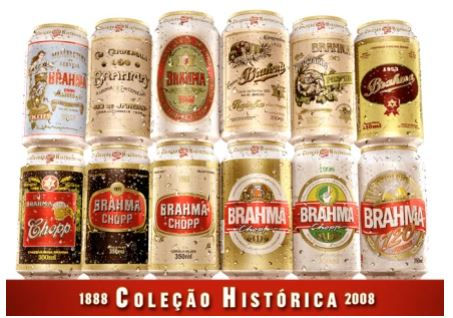 brahma - latas colecionáveis - coleção histórica