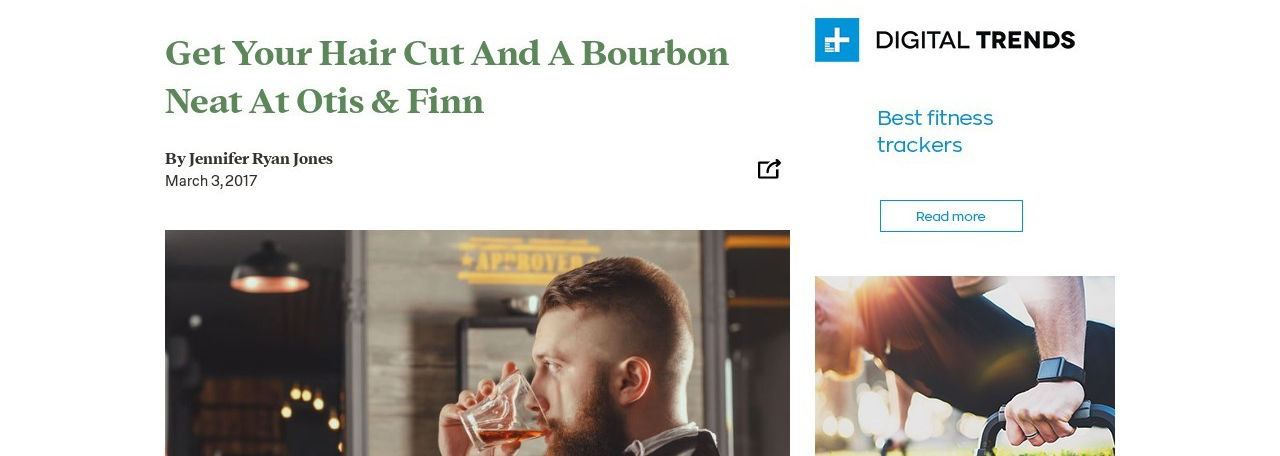 Get Your Hair Cut And A Bourbon Neat At Otis & Finn