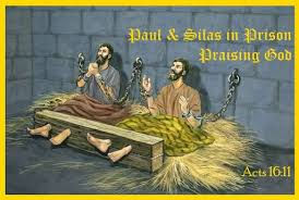 Paul and Silas Praising God in Prison
