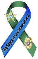 We support law enforcement ribbon