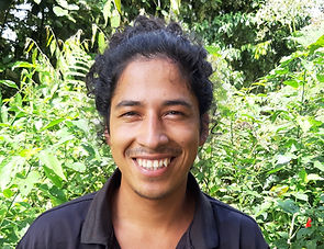 Christian Montalvo at biological station Un poco del Chocó in Ecuador South America