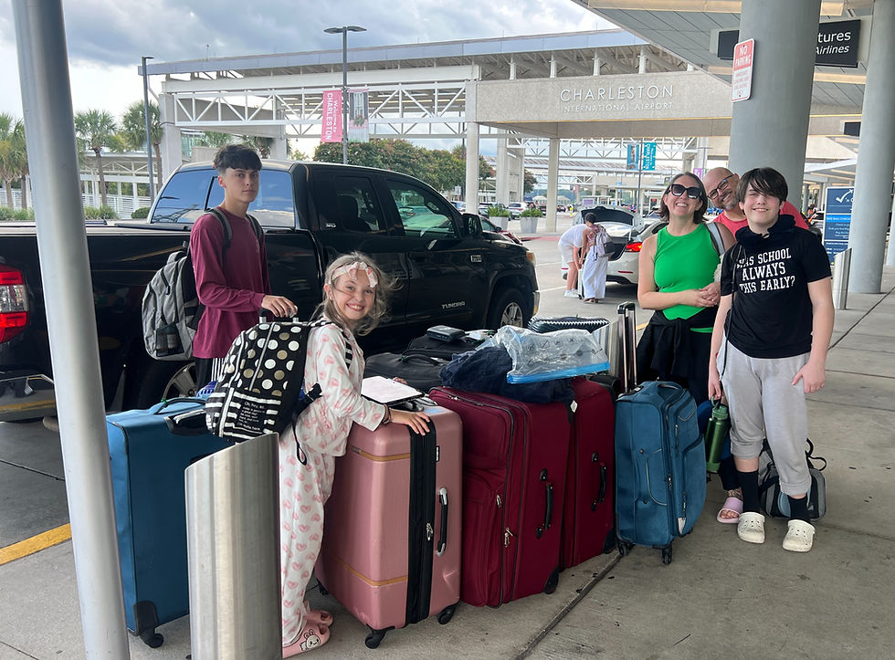 Thankful for the friends and neighbors who helped our crew and cargo get to the airport.