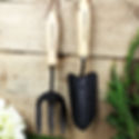 Personalised garden fork and trowel set
