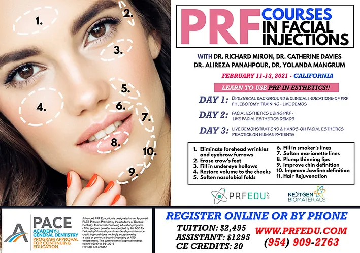 Prf Facial Aesthetics With Prfedu Dental Ce Course