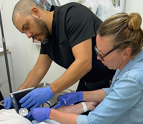 Monitoring the patient during In-Office IV Infusion and Phlebotomy course