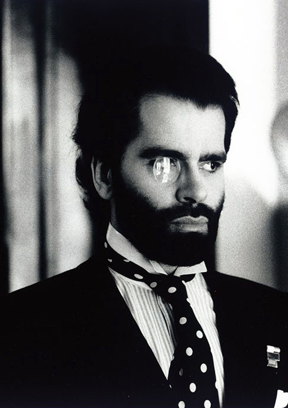 Karl Lagerfeld photographed by Helmut Newton