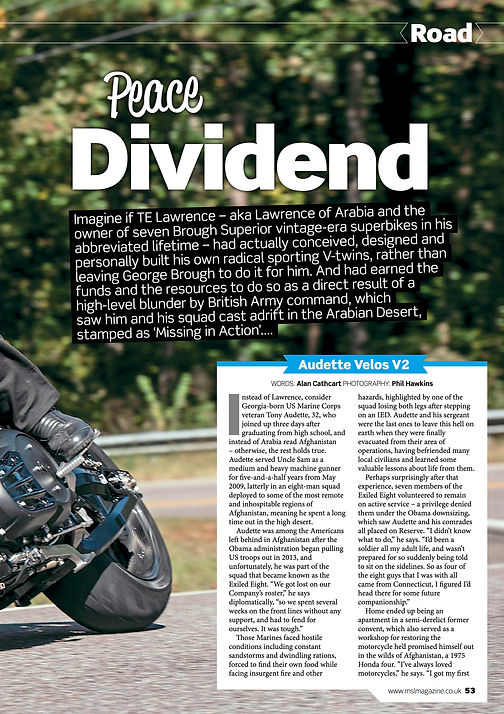 In The News | Audette Motorcycles In The News | Audette Motorcycles