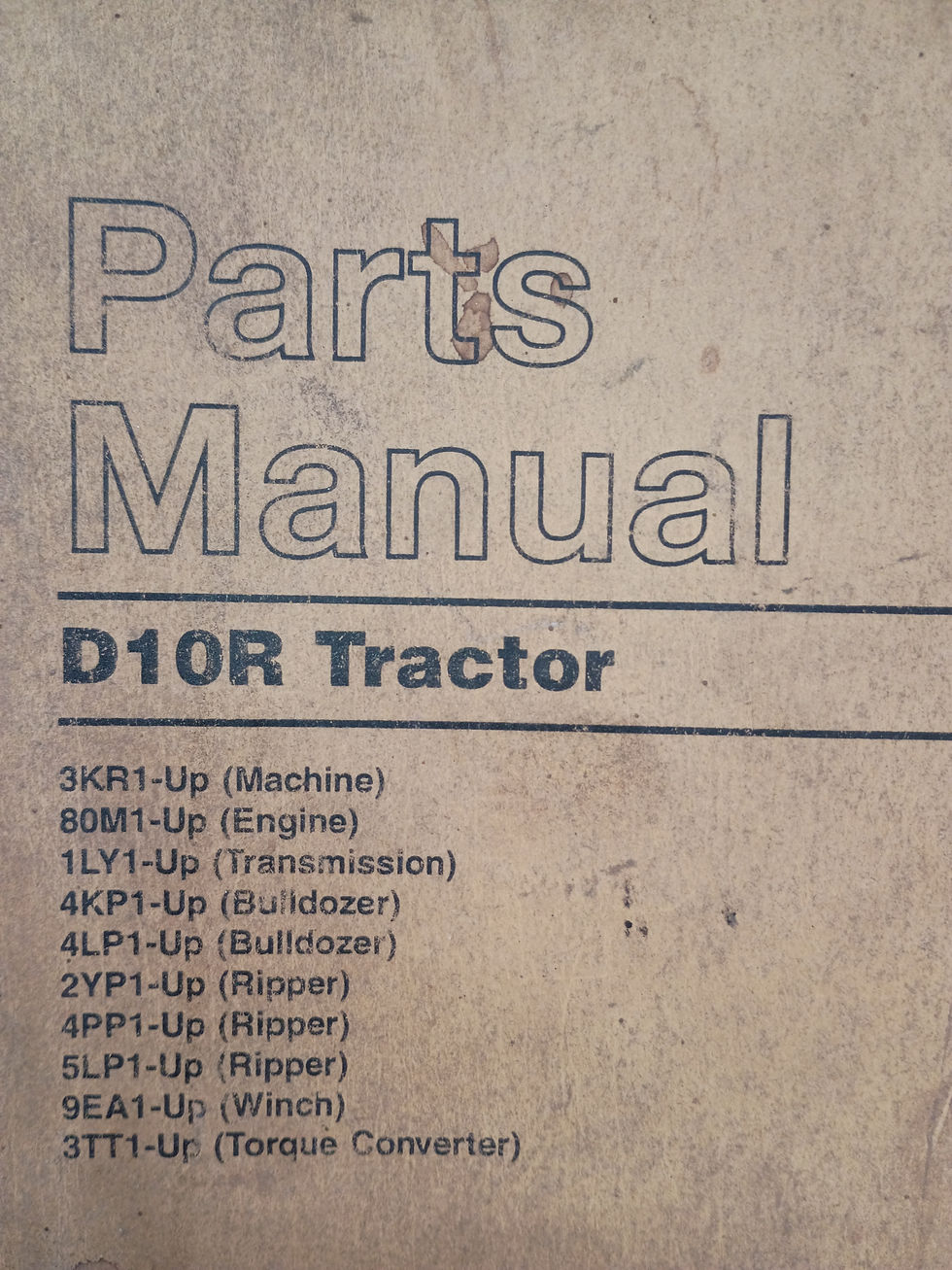 Thumbnail: CAT D10R Tractor Crawler Dozer Parts Manual Vol I