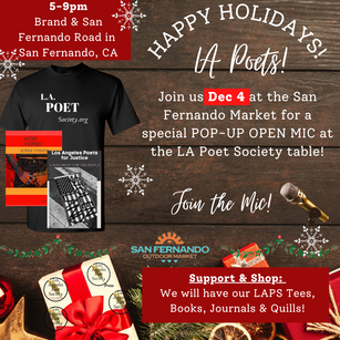 LA Poet Society and LA Poet Society Press at the San Fernando Market
