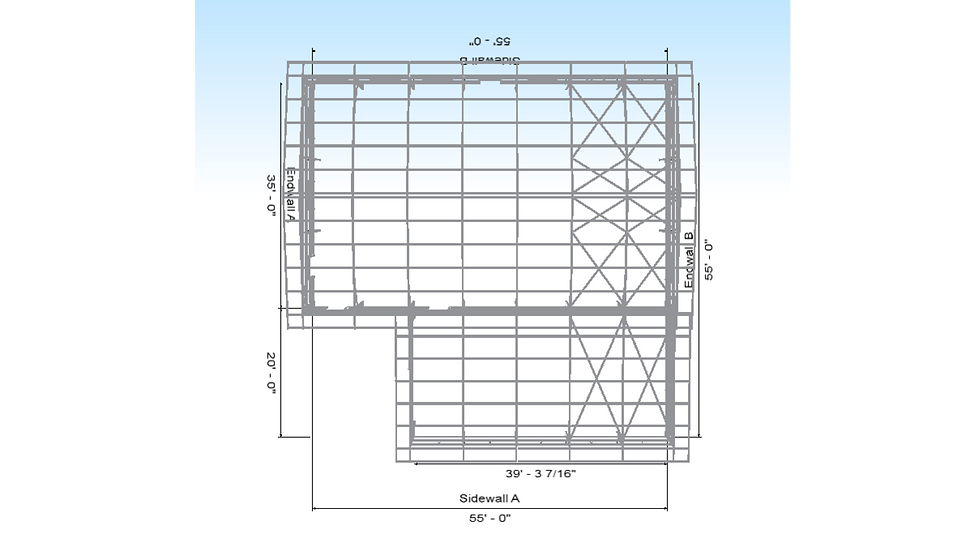 Thumbnail: Metal Home Shell 1,925 Square Feet w 800 Square Foot Garage