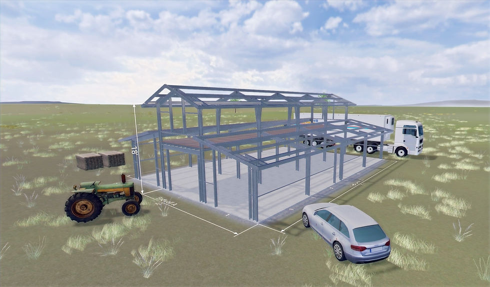 Thumbnail: The American Barn - Two Floors 40' x 60' x 20' 3,600 Square Feet