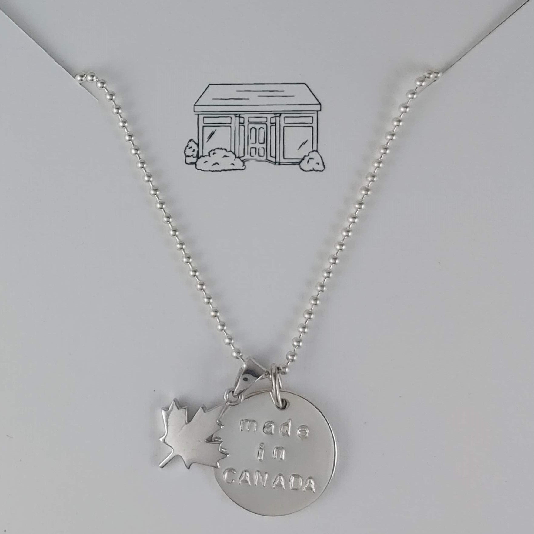 silver made in Canada necklace