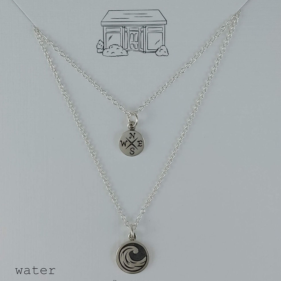 Thumbnail: silver earth elements necklaces