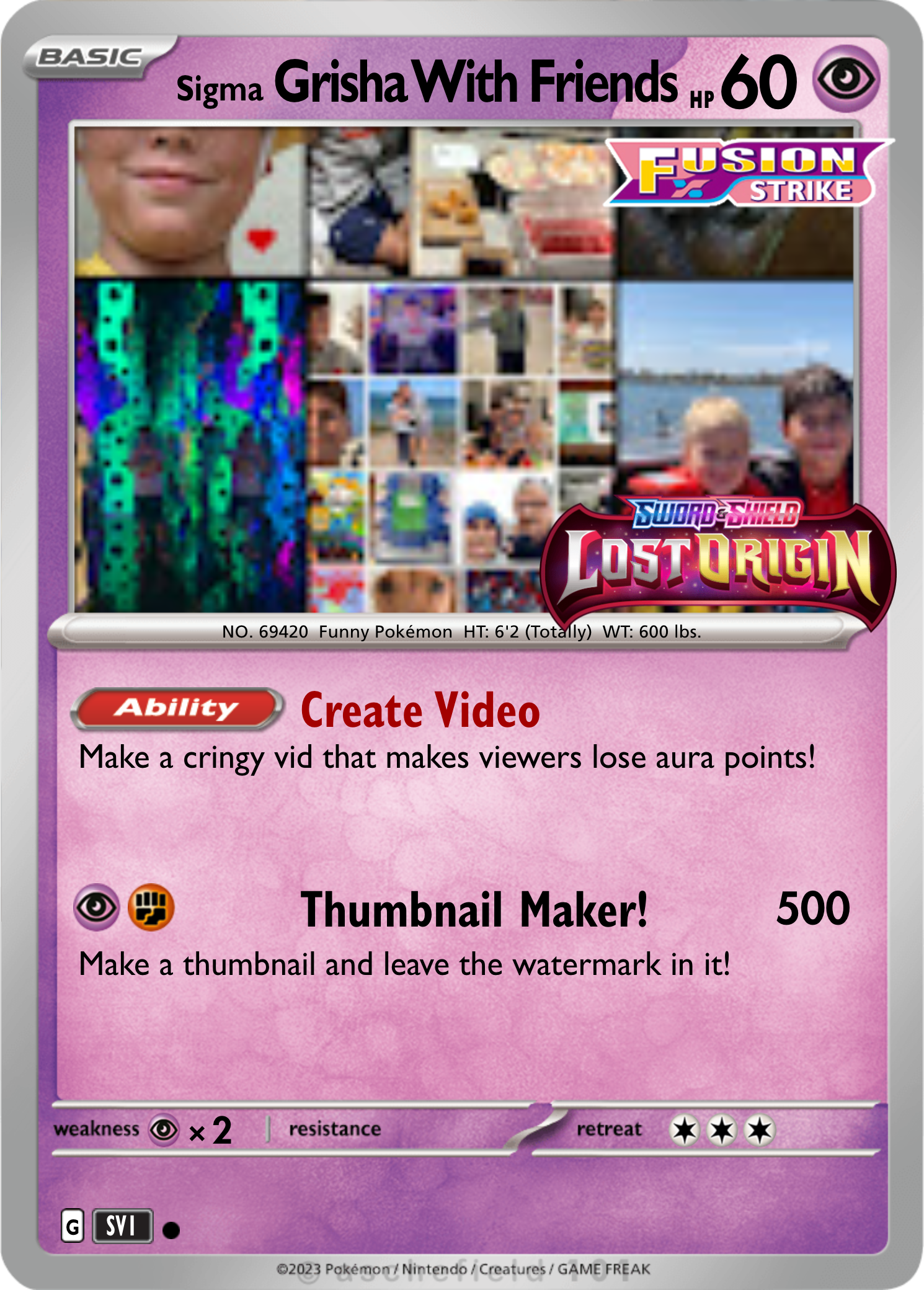 GWF Rare Pokemon Card