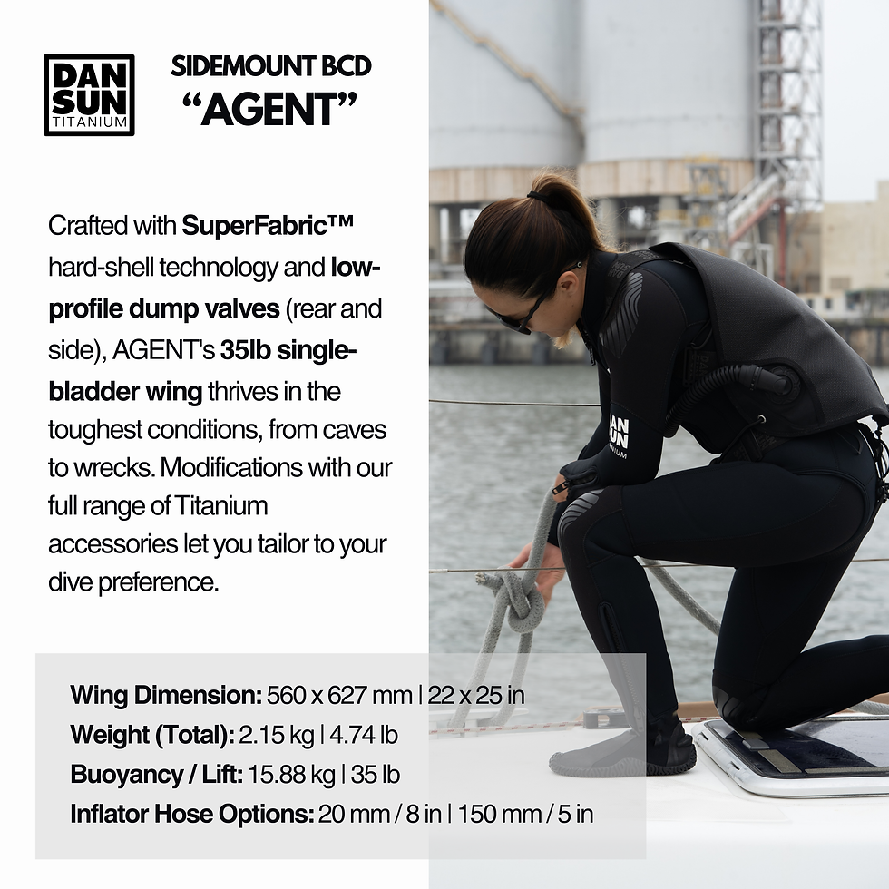 Thumbnail: TITANIUM "AGENT" SIDEMOUNT BCD
