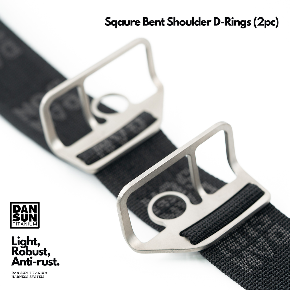 Thumbnail: Square Bent Shoulder D-Rings (2pc)